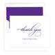 Script Thank You Folded Note Cards - Raised Ink Image 3 of 4